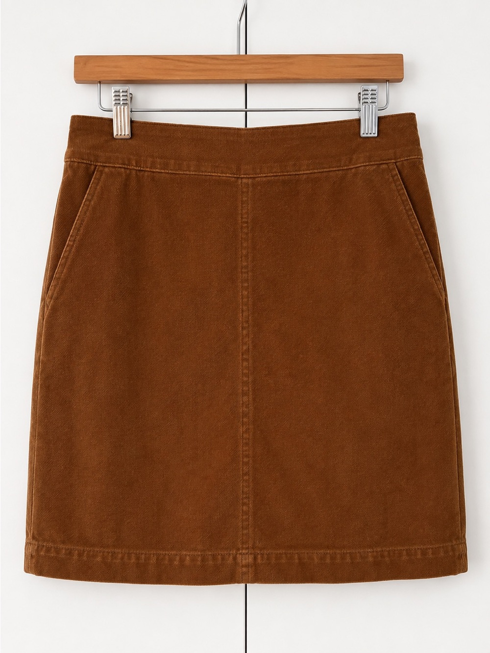 NWT Talbots Brown Corduroy Mini Skirt